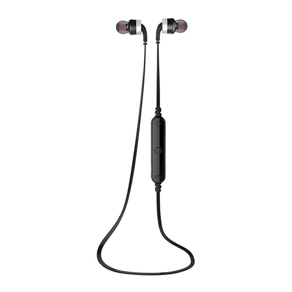 Parallel Wireless Sport Bluetooth Earphones With In Line Control Black Silver Carousel 1
