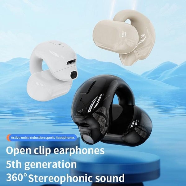 Parallel Wireless Clip On Bluetooth Earphone For Sports And Gaming Black Carousel 2