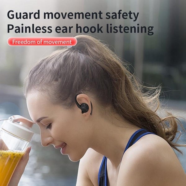 Parallel Wireless Earphones With Digital Display And Charging Case Black Carousel 2