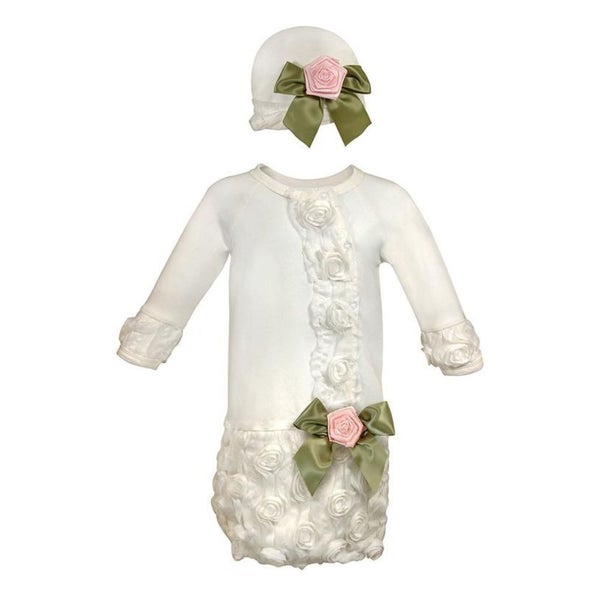 Girl's Night Out Gown & Cap Set (0-6 months) by Stephan Baby Carousel 1