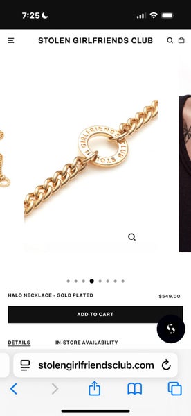 Brand new Stolen girlfriend club necklace62864735287171112