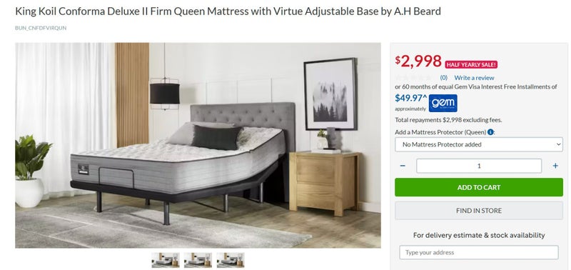 Queen Bed Base & Mattress - Electric & Adjustable62932725440259113