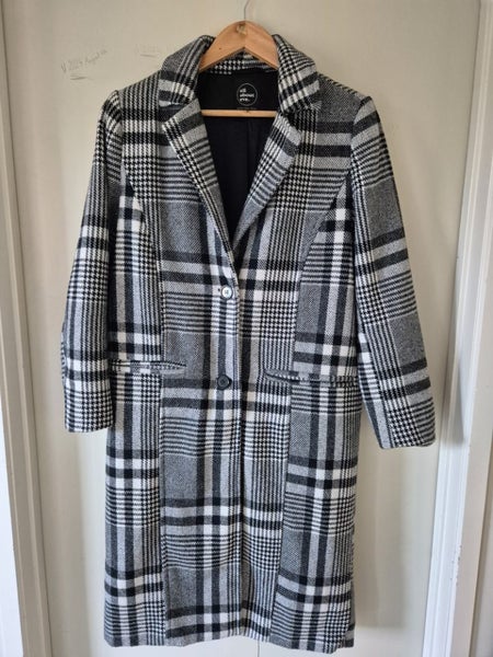 All About Eve Check Coat Size - 8629576115032331127