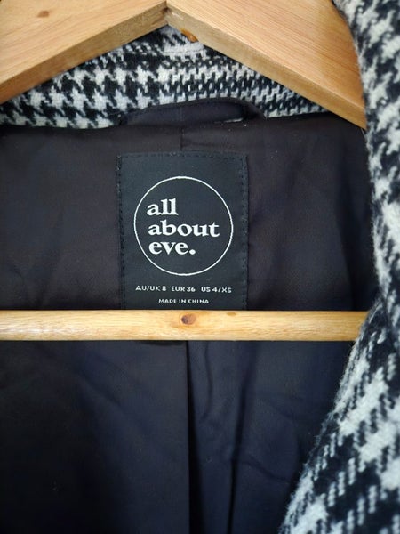 All About Eve Check Coat Size - 862957611503233111