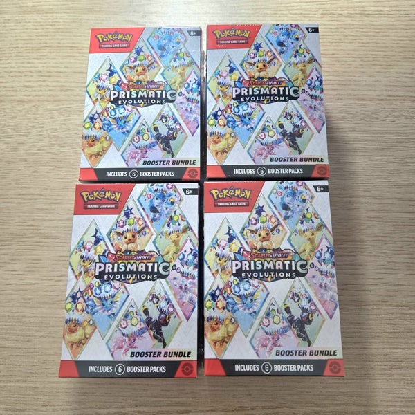 [$1 RESERVE] Pokémon Prismatic Evolutions Booster Bundles x4 Carousel 1
