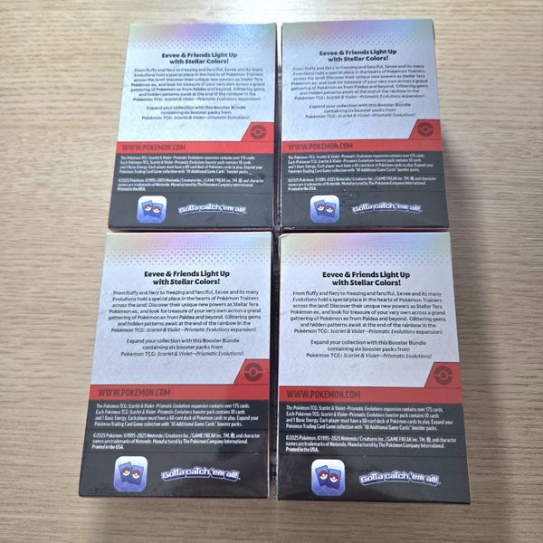 [$1 RESERVE] Pokémon Prismatic Evolutions Booster Bundles x4 Carousel 2