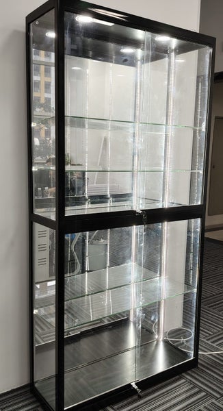 Glass Display Cabinet Showcase with LED Lights - Retail Shop Furniture"62931725297794111