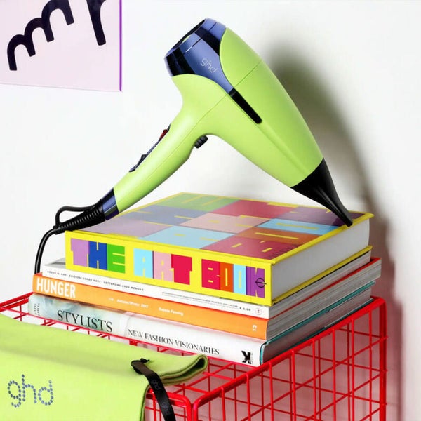 GHD helios in cyber lime with free GHD heat protectant62989796137218113