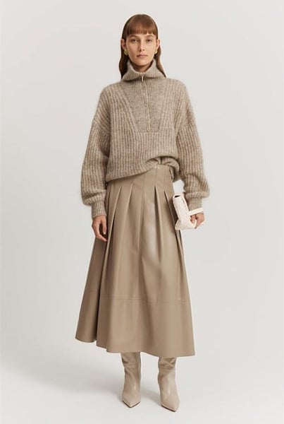 Country Road Fawn Marle Zip Detail Knit Size - XL NEW62955708360834111