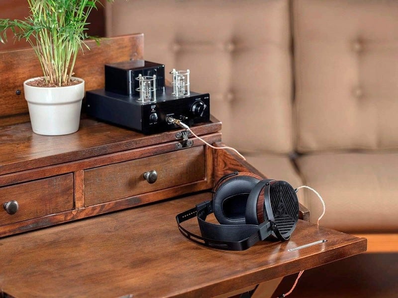Monolith M1060 Over Ear Planar Magnetic Headphones, Black/Wood with 106mm Driver Carousel 6
