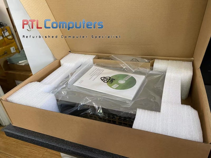 *$1 Reserve* Cisco SG300-28PP-K9 28 Port Gigabit PoE+ Managed Switch (Open box) Carousel 1