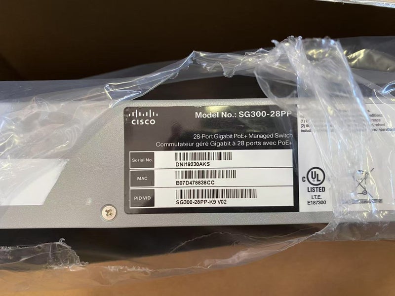 *$1 Reserve* Cisco SG300-28PP-K9 28 Port Gigabit PoE+ Managed Switch (Open box) Carousel 2