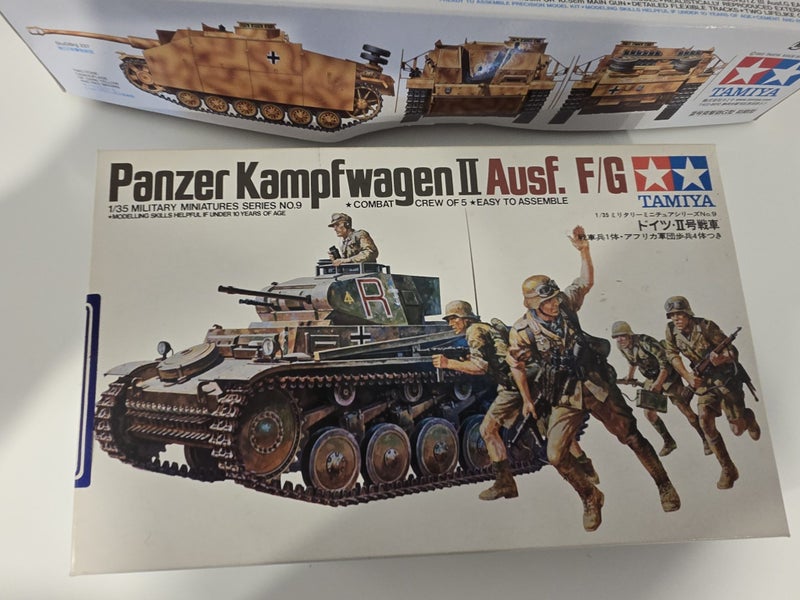 2x Tamiya models (Stug III & Panzer II)62865826474369112