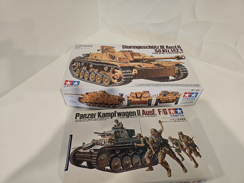 2x Tamiya models (Stug III & Panzer II)62865826474369115