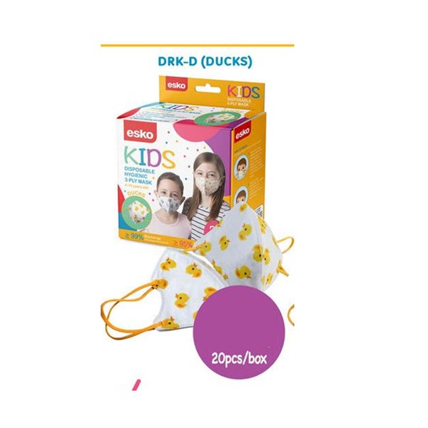 Kids Safety Masks 3ply Pack of 20 DUCKS - EXPIRED Carousel 1