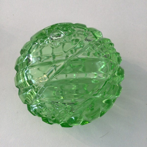 Uranium Glass Trinket Dish62863863056130113