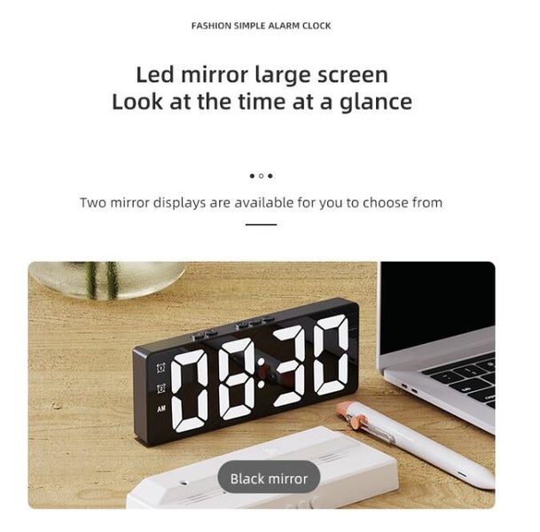 Smart LED Clock Digital Alarm Clocks Carousel 2