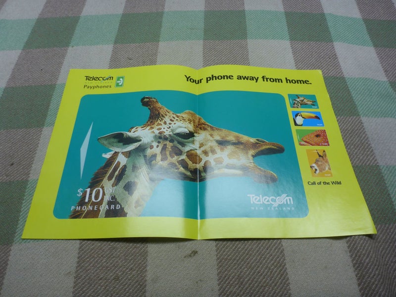 Awesome Old NZ Telecom Phonecards Advertising Poster New Zealand Telecom Carousel 1