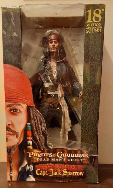 Rare Captain Jack Sparrow 18" Figure by NECA63003996388738114