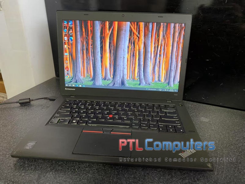 *$1 R* Lenovo ThinkPad T450 Core i5 5th Gen 12GB 120GB SSD 14'' WIFI Win10 Pro Carousel 1