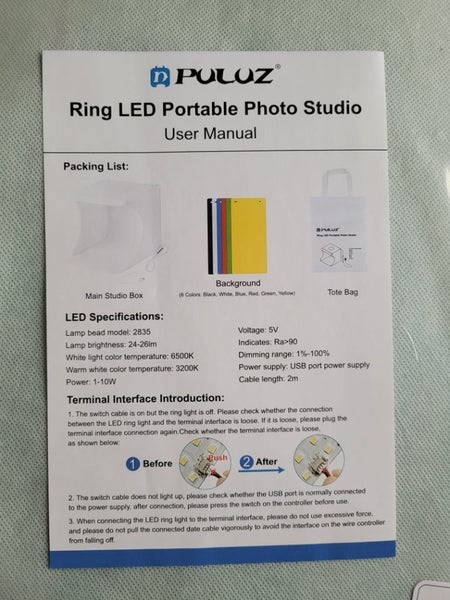 Ring Led Portable Photo Studio Carousel 1