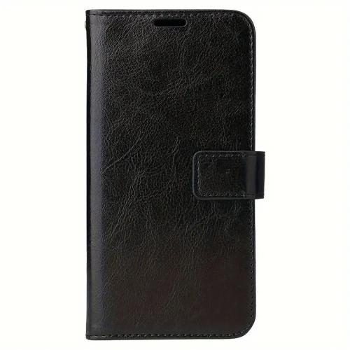 Galaxy S25 FE (2025) Flip Wallet Case - Black 3 Card Slots - Cash Compartment - Carousel 1