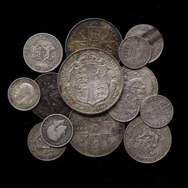 UK SILVER COLLECTION 2oz OF SILVER! $1 RESERVE! Carousel 1