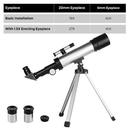 Telescope for Kids Astronomy Beginners Capable of 90x Magnification Includes Two Carousel 2