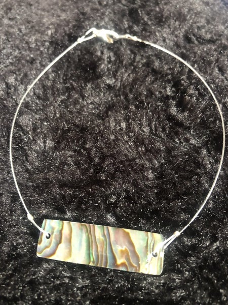 Paua Shell Anklet on tiger wire Carousel 1