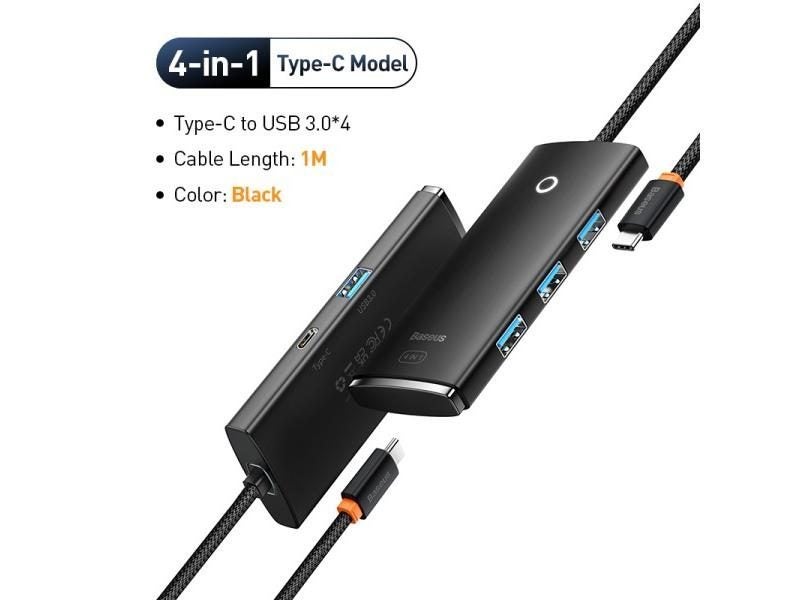 Baseus USB C HUB 4 In 1 For MacBook Pro Air Huawei Mate 30 Carousel 1