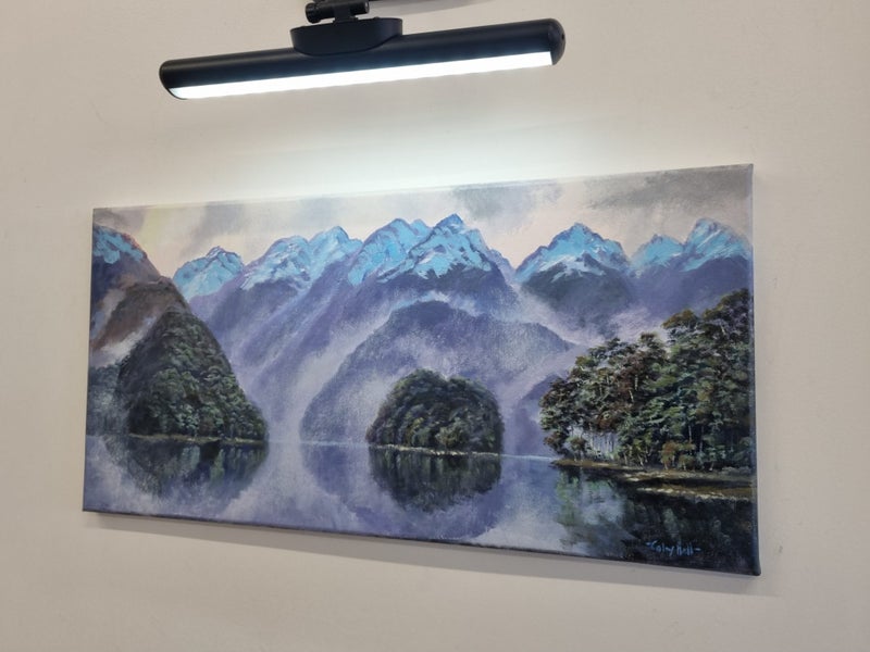 Morning Mists Fiordland - Caley Hall Fine Art Original Oil Painting Carousel 2