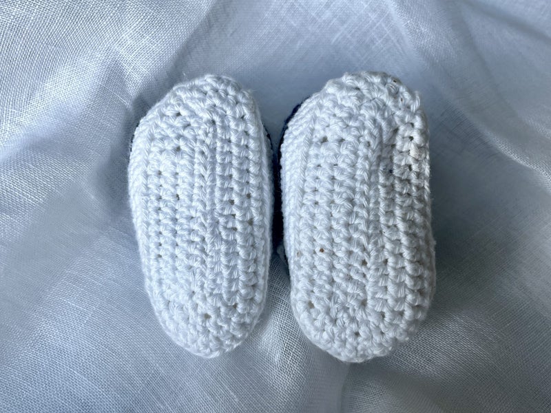 Brand New Handmade Baby Converse Booties – Navy (RRP $79–$99)62863858514049113