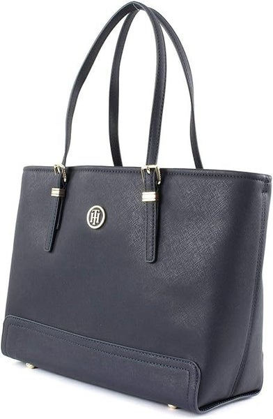 TOMMY HILFIGER TOTE BAG - HONEY MEDIUM TOTE NAVY BLUE63003941702018113