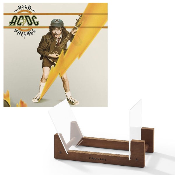 Ac/Dc High Voltage Vinyl Album & Crosley Record Storage Display Stand Carousel 1