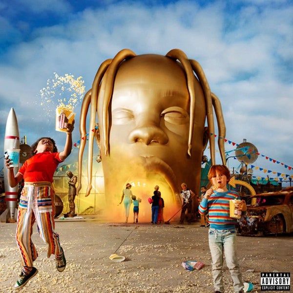 Travis Scott Astroworld Vinyl Album & Crosley Record Storage Display Stand Carousel 2