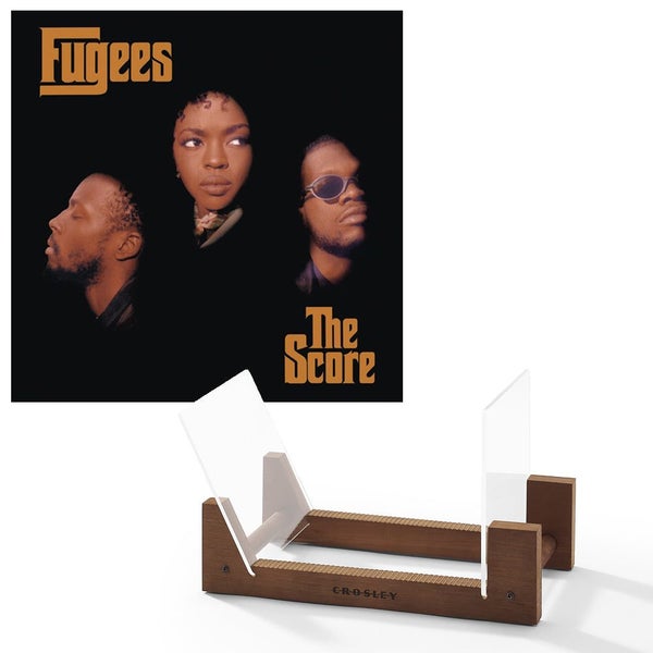 Fugees The Score Vinyl Album & Crosley Record Storage Display Stand Carousel 1