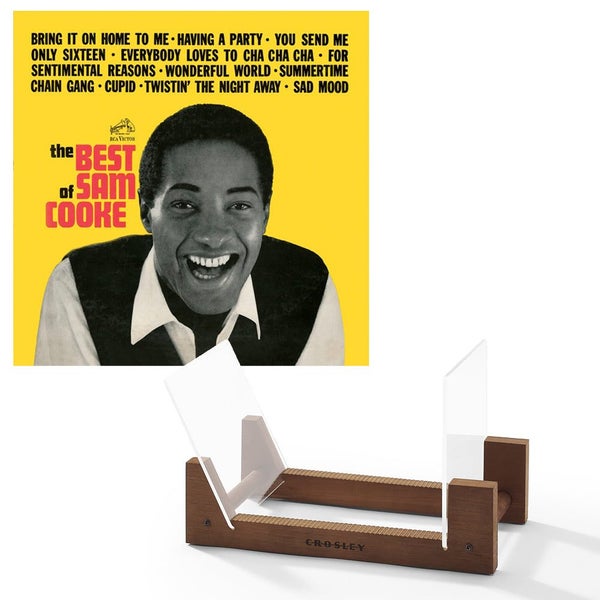 Sam Cooke The Best Of Sam Cooke Vinyl Album & Crosley Record Storage Display ... Carousel 1