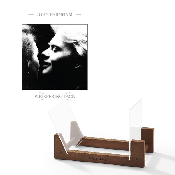 John Farnham Whispering Jack Vinyl Album & Crosley Record Storage Display Stand Carousel 1