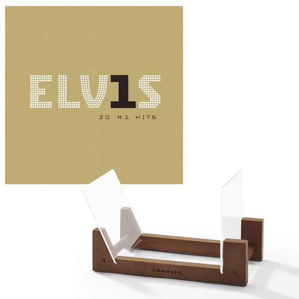 Elvis Presley Elvis 30 #1 Hits Vinyl Album & Crosley Record Storage Display S... Carousel 1