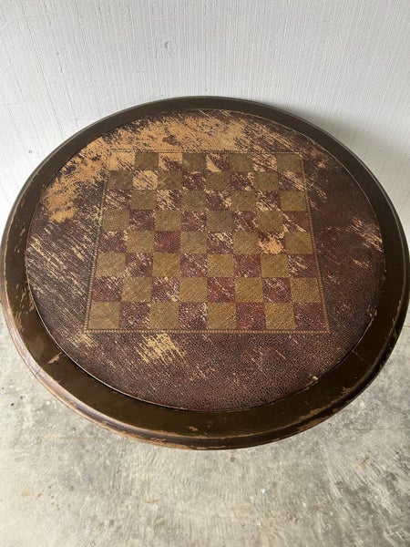 Vintage Checker Side Table62863242272001114