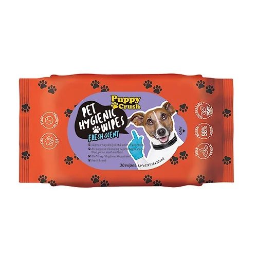 Puppy Crush Pet Hygienic Wipes Fresh Scent Carousel 1
