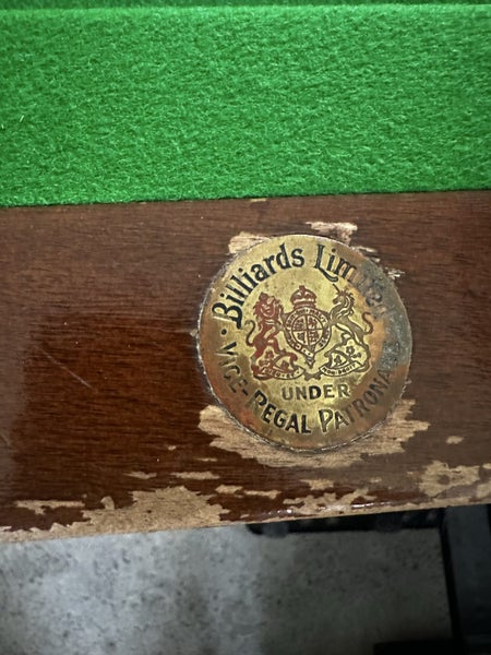 Vintage ¾ Size Snooker Table – Refelted + Full Accessories – $2000 ONO628638631764501127