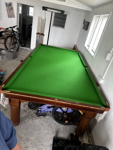Vintage ¾ Size Snooker Table – Refelted + Full Accessories – $2000 ONO62863863176450113