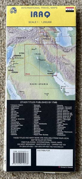 2002 International Travel Map of ‘Iraq’ Carousel 2