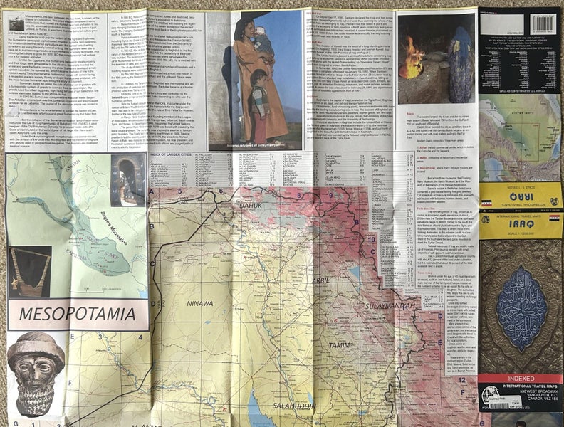 2002 International Travel Map of ‘Iraq’ Carousel 6
