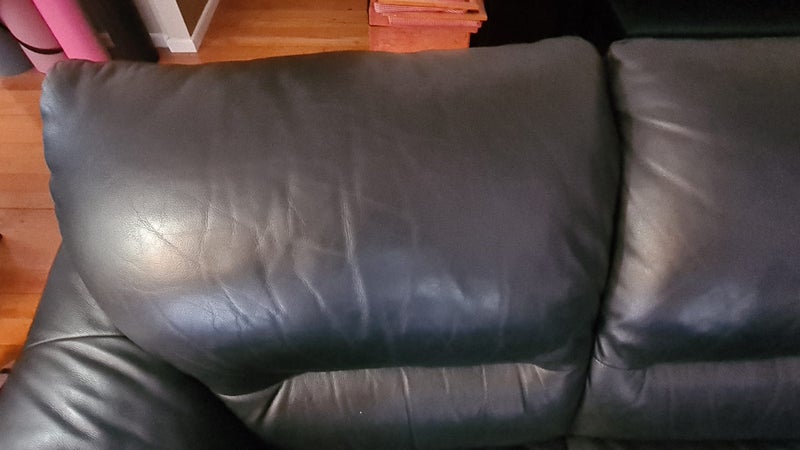 3 seater Black Leather Couch62999206732161111