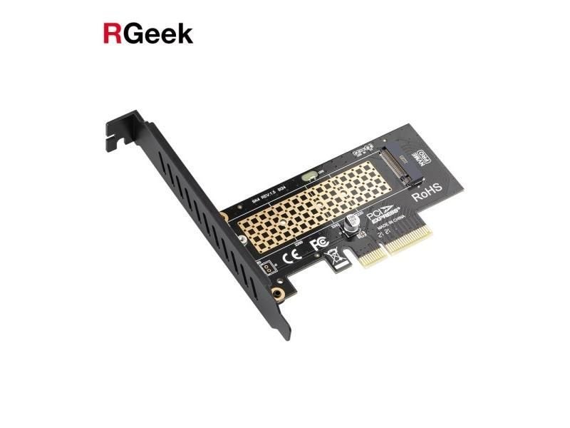 RGEEK M.2 NVMe SSD NGFF TO PCIE X4 Adapter For 2230-2280 Size M.2 FULL SPEED Carousel 1