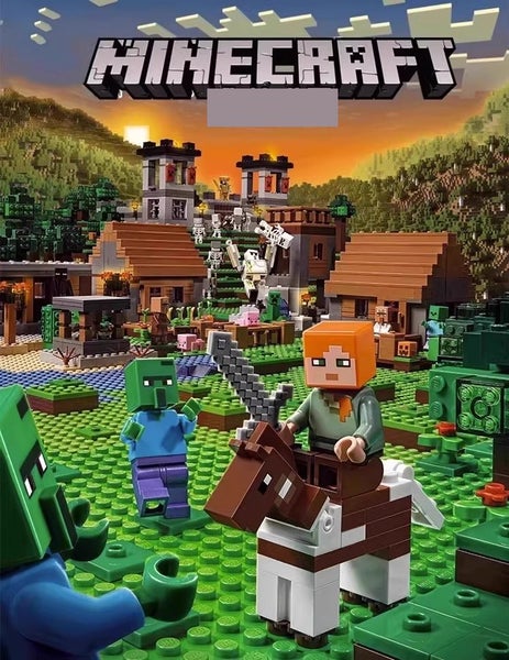 $1R:Lego-like My World Village House 3688pcs + Iron Golem Minecraft Building Set Carousel 1