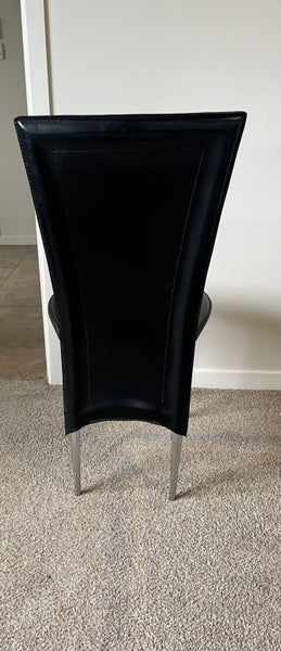 Leather and glass dining suite62863860472835113