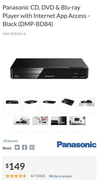 Panasonic Blu-Ray Player DMP-BD84 Carousel 5